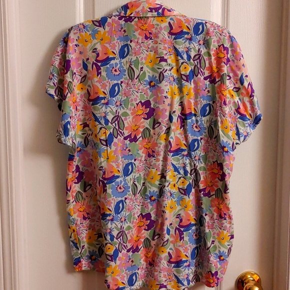 VTG MIsell Women's Floral Button Up Blouse - Picture 2 of 5